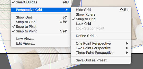 View ➜ Perspective Grid